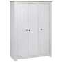 3-door pine wardrobe Panama Range white 118x50x171.5 cm by vidaXL, Wardrobes - Ref: Foro24-282663, Price: 527,44 €, Discount: %