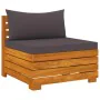 3-piece garden furniture with solid acacia wood cushions by , Garden sets - Ref: Foro24-3087330, Price: 404,73 €, Discount: %