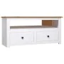 Mueble esquinero TV madera pino estilo Panamá blanco 93x49x49cm de vidaXL, Muebles TV - Ref: Foro24-282687, Precio: 123,29 €,...