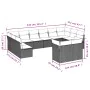 Set Gartensofas 12 Stück Kissen synthetisches Rattan schwarz von , Gartensets - Ref: Foro24-3218425, Preis: 693,73 €, Rabatt: %