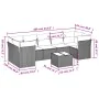 Set aus 8-teiligen Gartensofas und Kissen Kunstrattan schwarz von , Gartensets - Ref: Foro24-3249124, Preis: 560,35 €, Rabatt: %