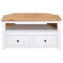 Mueble esquinero TV madera pino estilo Panamá blanco 93x49x49cm de vidaXL, Muebles TV - Ref: Foro24-282687, Precio: 123,29 €,...