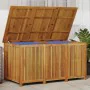 Garten-Aufbewahrungsbox aus massivem Akazienholz 150x80x75 cm von , Aufbewahrungsboxen für den Außenbereich - Ref: Foro24-319...