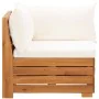 Garden furniture 8 pieces and cream white acacia wood cushions by , Garden sets - Ref: Foro24-46680, Price: 1,00 €, Discount: %