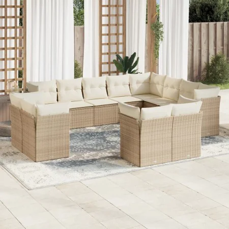 12-piece garden sofa set and brown synthetic rattan cushions by , Garden sets - Ref: Foro24-3218528, Price: 1,00 €, Discount: %