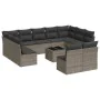 12-piece garden sofa set with gray synthetic rattan cushions by , Garden sets - Ref: Foro24-3218360, Price: 723,68 €, Discoun...