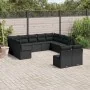 11-teilige Gartensofagarnitur und schwarze synthetische Rattankissen von , Gartensets - Ref: Foro24-3218345, Preis: 601,08 €,...