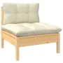 7-piece garden furniture set with solid pine wood cream cushions by , Garden sets - Ref: Foro24-3096719, Price: 541,02 €, Dis...