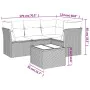 Set Gartensofas mit Kissen 5 Stück synthetisches Rattan beige von , Gartensets - Ref: Foro24-3249427, Preis: 379,94 €, Rabatt: %