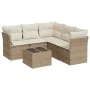 Garden sofa set with 6-piece synthetic rattan beige cushions by , Garden sets - Ref: Foro24-3249467, Price: 473,63 €, Discoun...