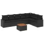 8-piece garden sofa set with black synthetic rattan cushions by , Garden sets - Ref: Foro24-3224151, Price: 476,27 €, Discoun...