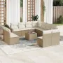 12-piece garden sofa set and brown synthetic rattan cushions by , Garden sets - Ref: Foro24-3219128, Price: 917,64 €, Discoun...