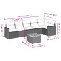 Set aus 7-teiligen Gartensofas und Kissen, synthetisches Rattan, beige von , Gartensets - Ref: Foro24-3224134, Preis: 482,00 ...