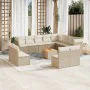 Garden set with 13-piece synthetic rattan beige cushions. by , Garden sets - Ref: Foro24-3223930, Price: 971,52 €, Discount: %