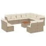 Garden set with 13-piece synthetic rattan beige cushions. by , Garden sets - Ref: Foro24-3223930, Price: 971,52 €, Discount: %