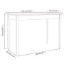 Esstisch aus massivem Kiefernholz wachsbraun 110x55x75 cm von , Küchen- und Esstische - Ref: Foro24-844467, Preis: 86,03 €, R...