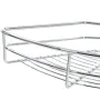 Bandeja cocina alambre 2 niveles plata 180 grados 75x38x80 cm de vidaXL, Contenedores para utensilios de cocina - Ref: Foro24...