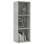 3-tier concrete gray plywood shelf 40x30x114cm by , Bookcases and shelves - Ref: Foro24-800940, Price: 71,22 €, Discount: %