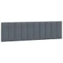 Dark gray velvet padded bed headboard 180 cm by , Headboards and footboards - Ref: Foro24-374682, Price: 61,35 €, Discount: %