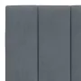 Dark gray velvet padded bed headboard 180 cm by , Headboards and footboards - Ref: Foro24-374682, Price: 61,35 €, Discount: %