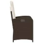 Garden recliners with brown cushions 2 pcs PE rattan by , Garden chairs - Ref: Foro24-365170, Price: 264,72 €, Discount: %