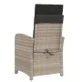 Garden recliner and footrest 2 pcs light gray PE rattan by , Garden chairs - Ref: Foro24-365198, Price: 291,96 €, Discount: %