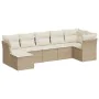 7-teiliges Gartensofa-Set und beige synthetische Rattankissen von , Gartensets - Ref: Foro24-3249807, Preis: 512,33 €, Rabatt: %