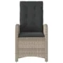 Sillones reclinables de jardín con cojines gris 2 uds ratán PE de , Sillas de jardín - Ref: Foro24-365174, Precio: 256,37 €, ...