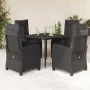 5-piece garden furniture set with black synthetic rattan cushions by , Garden sets - Ref: Foro24-3212743, Price: 588,86 €, Di...