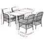 5-teiliges Garten-Esszimmer-Set mit Kissen synthetisches Rattan beige von , Gartensets - Ref: Foro24-3212147, Preis: 643,04 €...