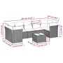 Set mit 8 Gartensofas und Kissen synthetisches Rattangrau von , Gartensets - Ref: Foro24-3249129, Preis: 518,10 €, Rabatt: %