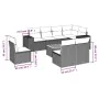 Garden furniture set 9 pieces and gray synthetic rattan cushions by , Garden sets - Ref: Foro24-3257817, Price: 594,50 €, Dis...