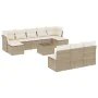 Set von 11-teiligen Gartensofas mit beigen Kissen aus synthetischem Rattan von , Gartensets - Ref: Foro24-3250137, Preis: 713...