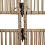 5-panel beige synthetic rattan room divider by , Room dividers - Ref: Foro24-365383, Price: 151,31 €, Discount: %