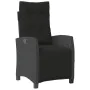 Garden reclining chair with black PE rattan footrest by , Garden chairs - Ref: Foro24-365233, Price: 162,95 €, Discount: %