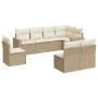 Gartensofa-Set mit beigen Kissen 8 Stück PE-Rattan von , Modulare Sofas für den Außenbereich - Ref: Foro24-3251405, Preis: 64...