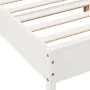 White pine wood bed frame with headboard 200x200cm by , Beds and slatted bases - Ref: Foro24-3216189, Price: 225,79 €, Discou...