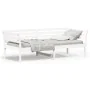 Solid white pine wood sofa bed 90x200 cm by , Beds and slatted bases - Ref: Foro24-842871, Price: 126,88 €, Discount: %