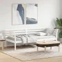 Solid white pine wood sofa bed 90x200 cm by , Beds and slatted bases - Ref: Foro24-842871, Price: 126,88 €, Discount: %