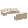 Set Gartensofas mit beigen Kissen 10 Stück synthetisches Rattan von , Gartensets - Ref: Foro24-3250127, Preis: 651,33 €, Raba...