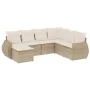 Set aus 7-teiligen Gartensofas und Kissen, synthetisches Rattan, beige von , Gartensets - Ref: Foro24-3254035, Preis: 566,73 ...