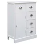 Sideboard with 10 white wood drawers 113x30x79 cm by vidaXL, Sideboards - Ref: Foro24-284175, Price: 284,58 €, Discount: %