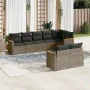 8-teiliges Gartensofa-Set und graue synthetische Rattankissen von , Gartensets - Ref: Foro24-3226151, Preis: 559,52 €, Rabatt: %