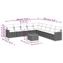 Gartensofa-Set mit beigen Kissen, 10-teilig, synthetisches Rattan von , Gartensets - Ref: Foro24-3226065, Preis: 761,99 €, Ra...