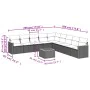 10-piece garden sofa set with gray synthetic rattan cushions by , Garden sets - Ref: Foro24-3226067, Price: 600,49 €, Discoun...