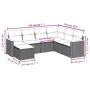 7-teiliges Gartensofa-Set und beigefarbene synthetische Rattankissen von , Gartensets - Ref: Foro24-3226205, Preis: 525,95 €,...