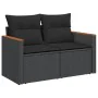 8-teiliges Gartensofa-Set und schwarze synthetische Rattankissen von , Gartensets - Ref: Foro24-3226034, Preis: 478,34 €, Rab...