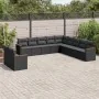 11-teiliges Gartensofa-Set und schwarze synthetische Rattankissen von , Gartensets - Ref: Foro24-3226125, Preis: 676,46 €, Ra...