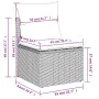 7-piece garden sofa set with gray PE rattan cushions by , Garden sets - Ref: Foro24-3226186, Price: 421,77 €, Discount: %