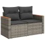 Set mit 8 Gartensofas und Kissen synthetisches Rattangrau von , Gartensets - Ref: Foro24-3225892, Preis: 481,80 €, Rabatt: %